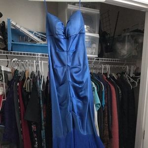 Royal Blue Strapless Gown